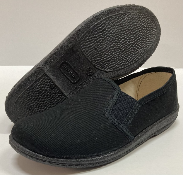 TENISÓWKI CZARNE BAWEŁNA NR: 36-48 [BJ0030]