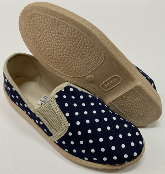 TENISÓWKI DAMSKIE BAWEŁNA WE WZORY GROCHY BJ0031 NR:36-42