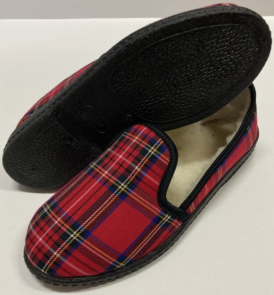 BJ0W36 NR 36-41 OBUWIE OCIEPLANE WEŁANA SZKOCKA KRATA