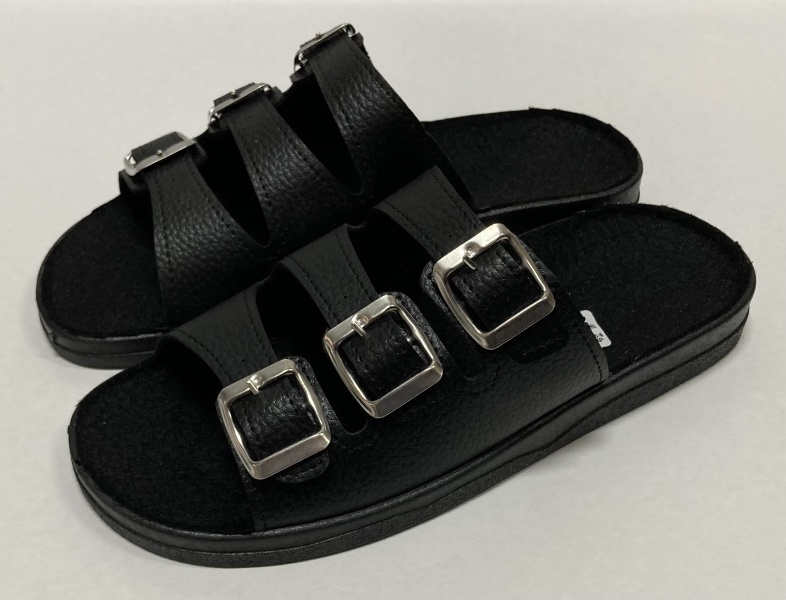 KLAPKI NA TRZY SPINKI CZARNE NR;36-47 BJ54