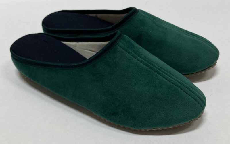 BJ0005 NR:34-41 PANTOFLE DAMSKIE WELUR ZIELONY